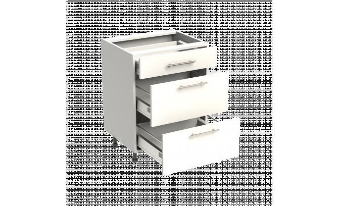 Нижний кухонный шкаф PSZ 60/3 BELLA GRAPHITE SUPER MAT